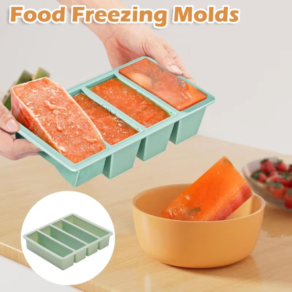 Ice Mold Sphere - New 4 Grids Food Freezing Molds