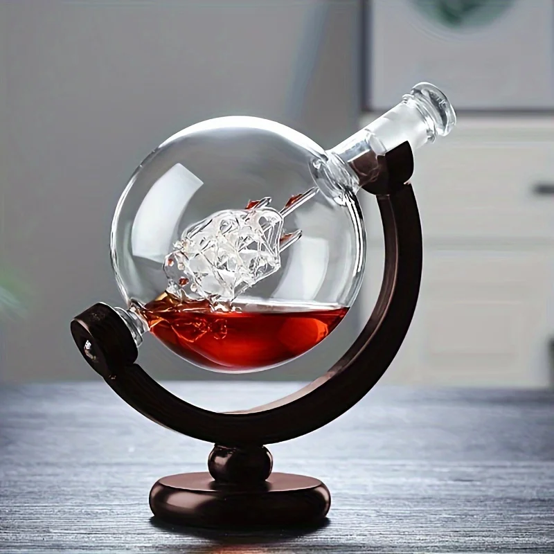 Globe Shaped Whiskey Decanter  - Home Bar Set ulasan dan harga