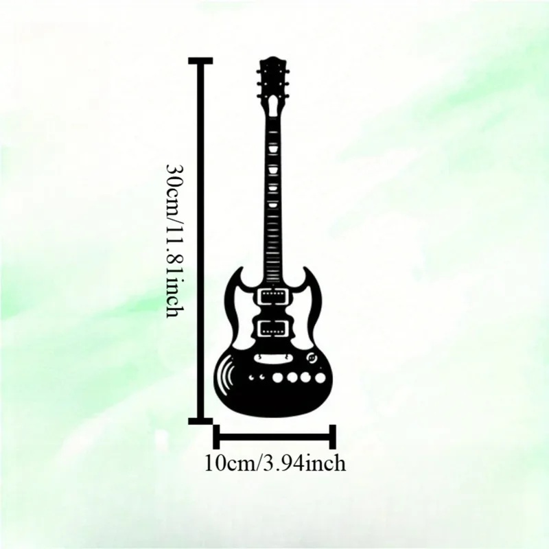 Brand 3D Metal Guitar Wall Art - Home Bar Lounge ulasan dan harga