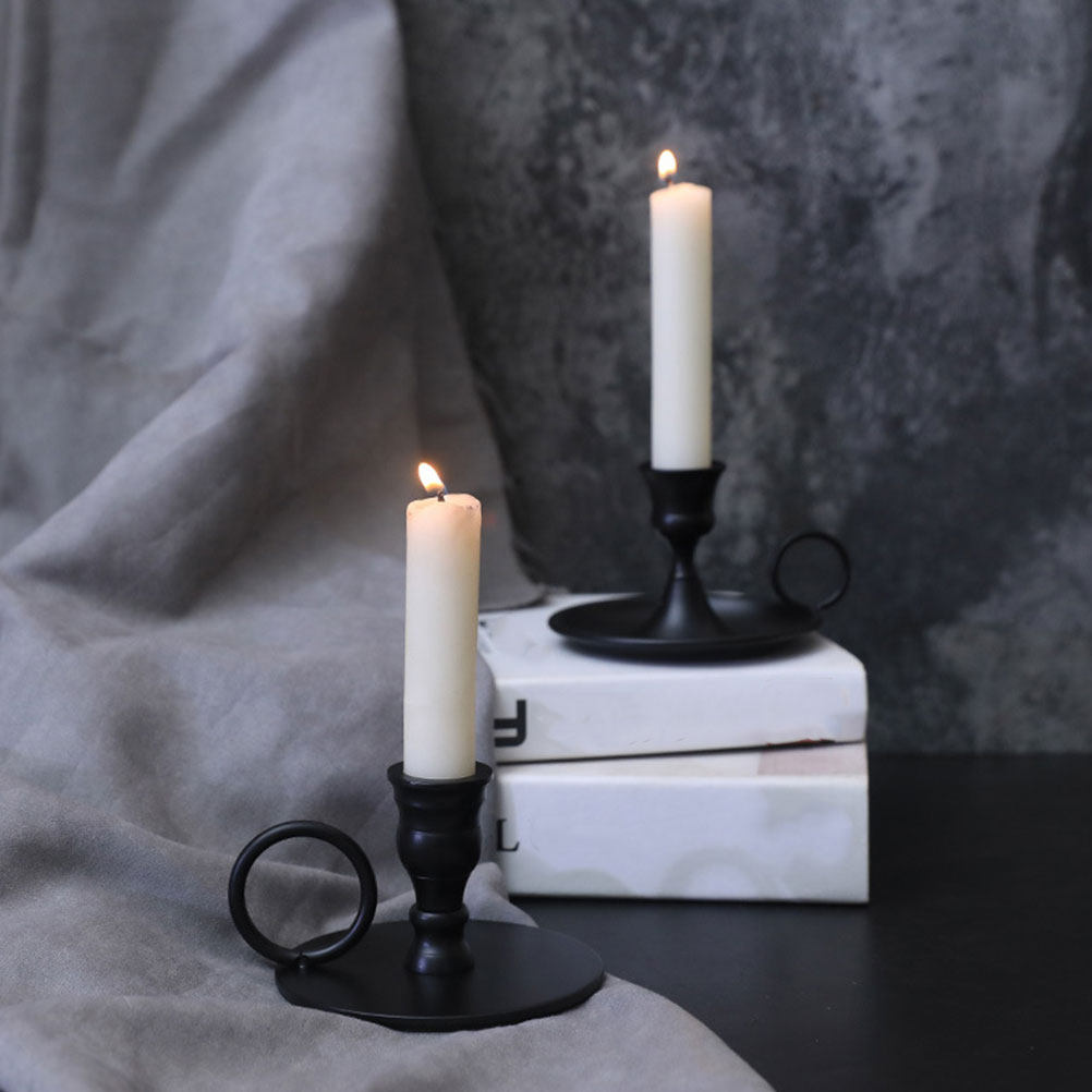 2Pcs Retro Iron Holder Set Vin - Home Bar Set ulasan dan harga