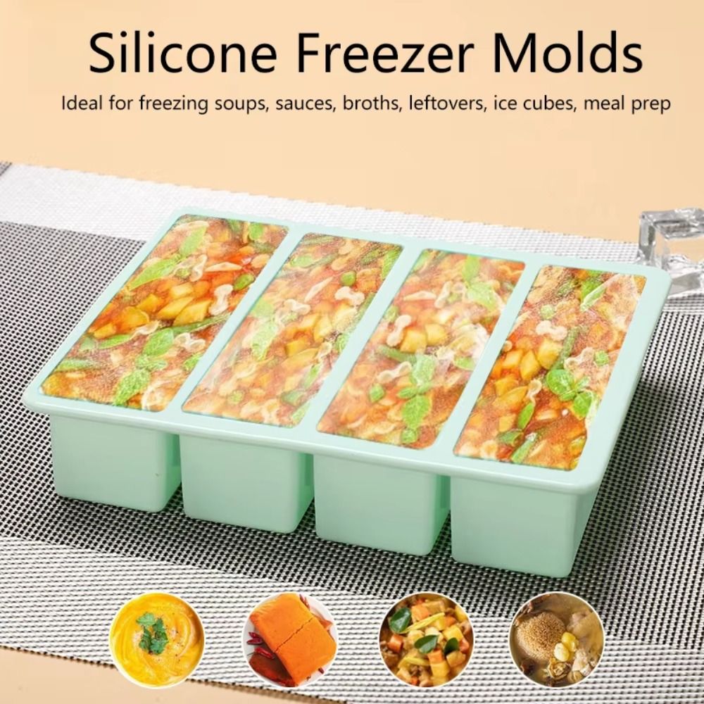 New 4 Grids Food Freezing Mold - Ice Mold Sphere ulasan dan harga