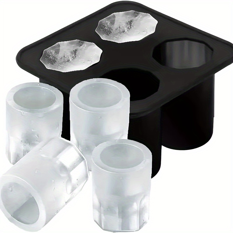 4 Cup Shape Silicone Ice Cube  - Ice Mold Sphere ulasan dan harga