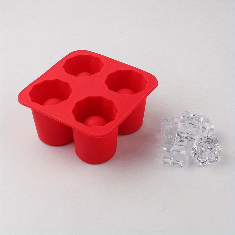 4 Cup Shape Silicone Ice Cube  - Ice Mold Sphere ulasan dan harga